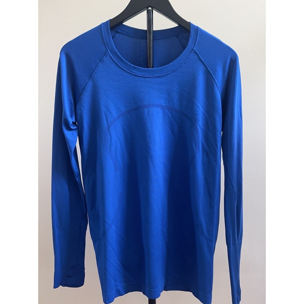 Lululemon Swiftly Tech Long Sleeve 2.0 Race Size 12 Blue Tone NWOT